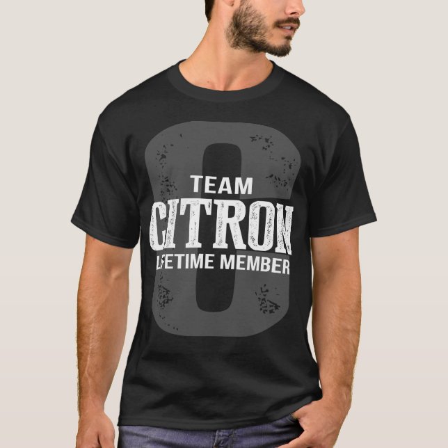 Team CITRON Lifetime Member T-Shirt (Front)