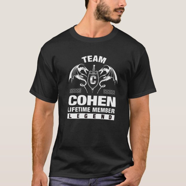 Team Cohen Lifetime Member T-Shirt (Front)