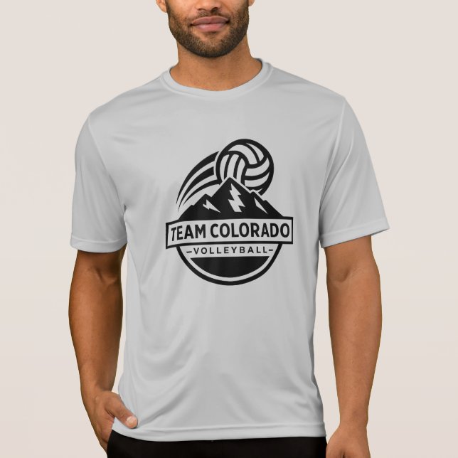 Team Colorado Volleyball - 100% Poly/Moister Wick T-Shirt (Front)