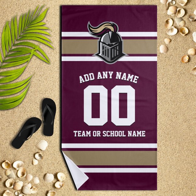 Team Colors and Mascot Personalized Beach Towel (Creator Uploaded)