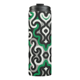 Team Colors (Green,Grey,Black,White) Thermal Tumbler