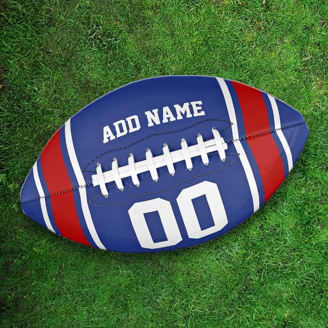 Team Colours Blue and Red Personalised Football (Creator Uploaded)