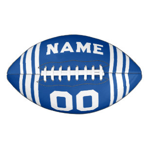 Team Colours Blue and White Football