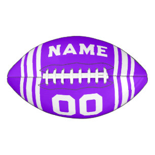 Team Colours Purple and White Football