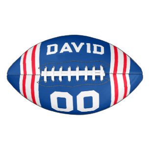 Team Colours Red White and Blue Football