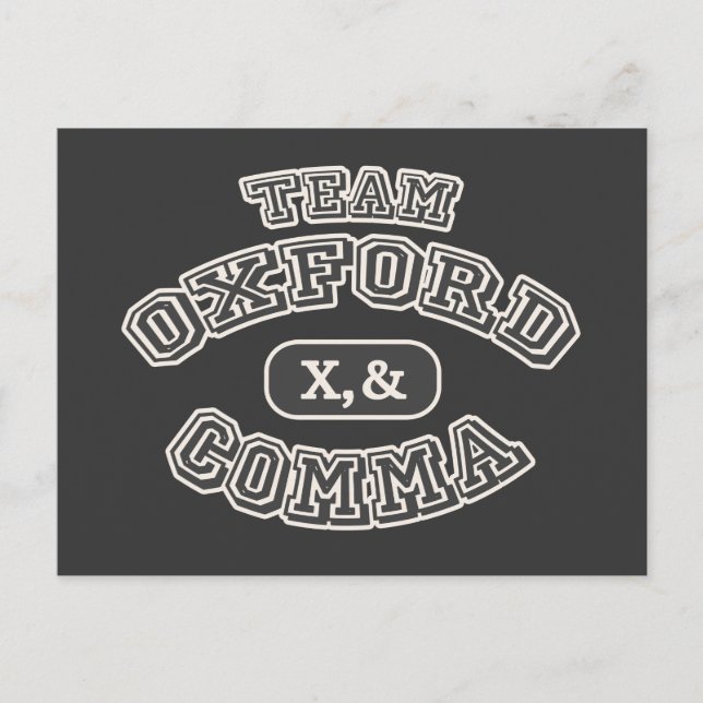 Team Comma II Postcard (Front)
