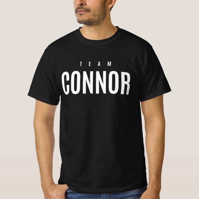 Team Connor Personalised Name T-Shirt (Front)