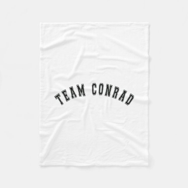 Team Conrad Favorite Martha's Vineyard Summer Vaca Fleece Blanket (Front)