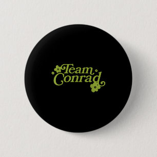 Team Conrad Floral Graphic For Men Women Funny Quo 6 Cm Round Badge