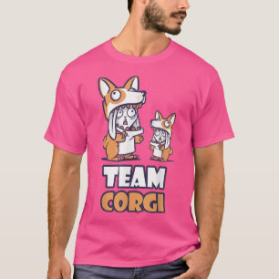 Team Corgi Funny Bunnies Dog Costumes T-Shirt