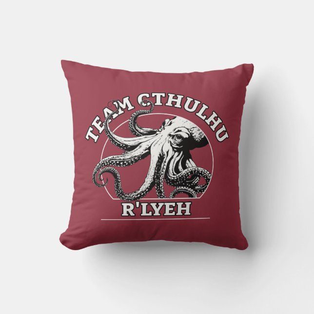 Team Cthulhu R'lyeh Lovecraft Cushion (Front)