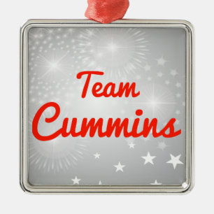 Team Cummins Metal Tree Decoration