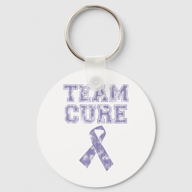 Team Cure (Periwinkle) Key Ring (Front)