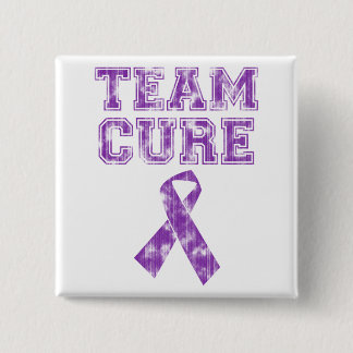 Team Cure (Purple) 15 Cm Square Badge