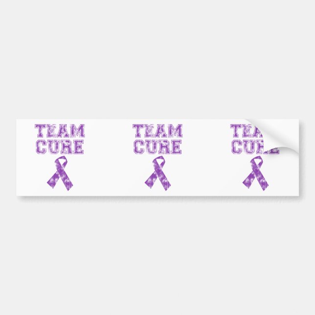 Team Cure (Purple) Bumper Sticker (Front)