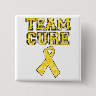 Team Cure (Yellow) 15 Cm Square Badge