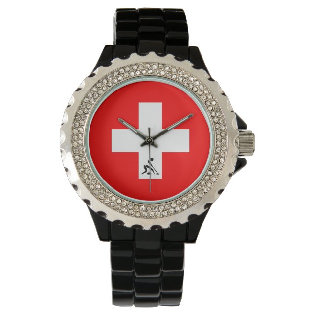 Team Curling Swiss Watch (Front)