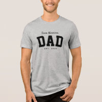 Team dad sporty simple family name