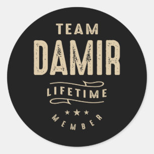 Team Damir Lifetime Member Classic Round Sticker