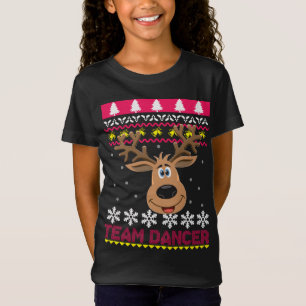 Team Dancer Santa Reindeer Ugly Sweater