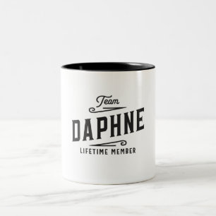 Team Daphne Lifetime Member Personalised Name  Two-Tone Coffee Mug