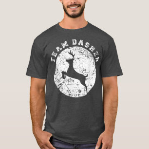Team Dasher , Funny Cute Reindeer Kids Christmas G T-Shirt