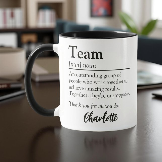 Team Definition Personalised Employee Appreciation Mug (Creator Uploaded)