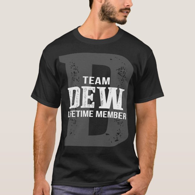 Team DEW Lifetime Member T-Shirt (Front)
