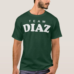 Team Diaz Personalised Surname Bride Groom Family  T-Shirt
