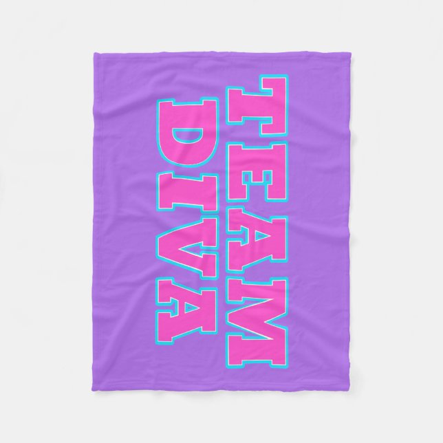Team Diva Fleece Blankets (Front)