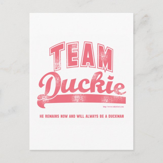 Team Duckie Postcard (Front)