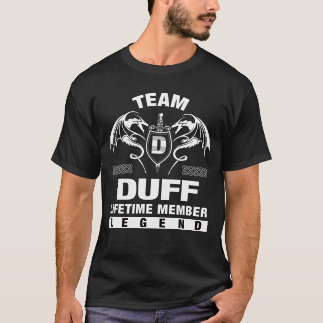 Team DUFF - Lifetime Member T-Shirt (Front)