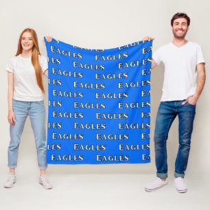 Team Eagles Blue Fleece Blanket