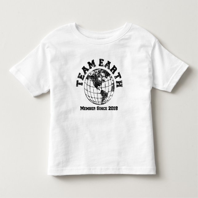 Team Earth : Member Since 2018 Kids Tee (Front)