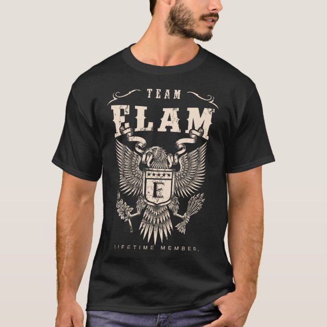 TEAM ELAM Lifetime Member. T-Shirt (Front)