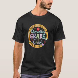 Team Elementary Crew Back To School Kids Teacher T-Shirt