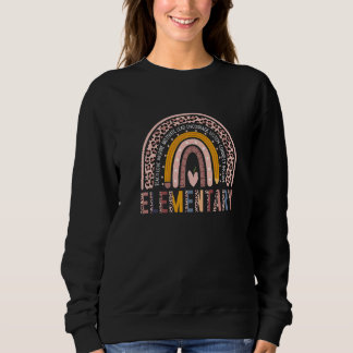 Team Elementary Squad Back To School Rainbow Kids Sweatshirt