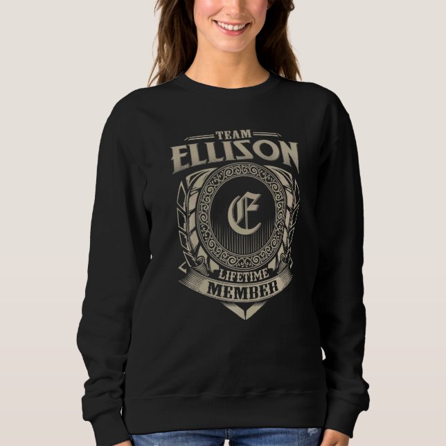 Team ELLISON Lifetime Member Vintage ELLISON Famil Sweatshirt (Front)