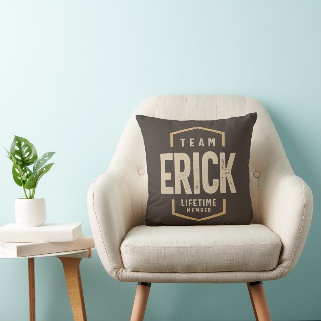 Team Erick Lifetime Member Personalised Name Cushion (Chair)