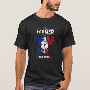 Team Farmer Lifetime Member Agriculture Tractor Fa T-Shirt