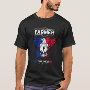 Team Farmer Lifetime Member Agriculture Tractor Fa T-Shirt
