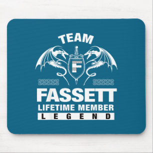Team Fassett Lifetime Member Gift Design Mouse Pad
