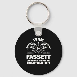 Team Fassett Lifetime Member Gift Key Ring