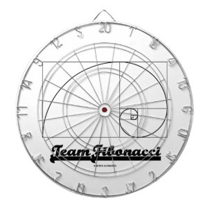 Team Fibonacci (Fibonacci Spiral) Dartboard