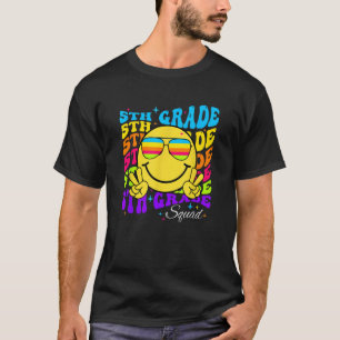 Team Fifth 5th Grade Squad Teacher Boys Girls Back T-Shirt