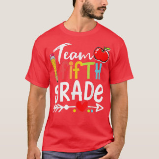 Team Fifth Grade Hello 5th Grade Back To School Fu T-Shirt