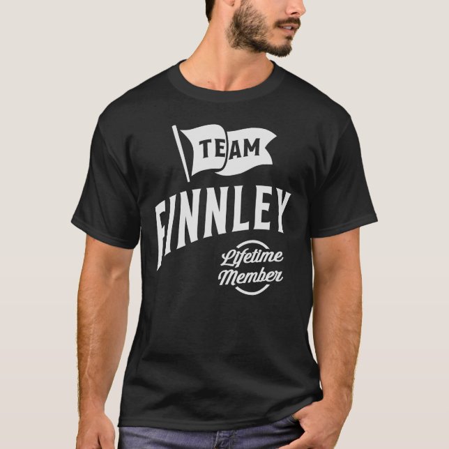 Team Finnley Lifetime Member Name Finnley T-Shirt (Front)
