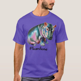 Team Fiona The Hippo Cute Preemie Baby Hippo  T-Shirt