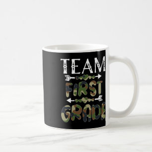 Team First Grade Back To School 1st Day Camo Teach Coffee Mug