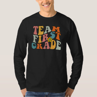 Team First Grade Groovy Wavy , 1st Grade Back To S T-Shirt